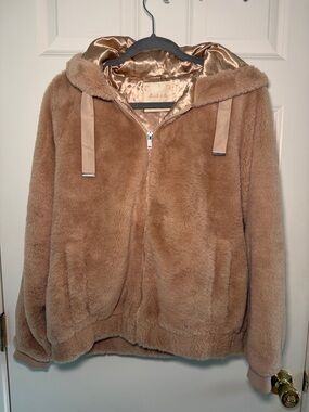 Plush Hooded Zip Jacket